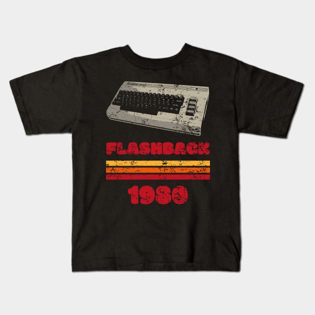 Flashback 80s Personal Computer Kids T-Shirt by TEEWEB